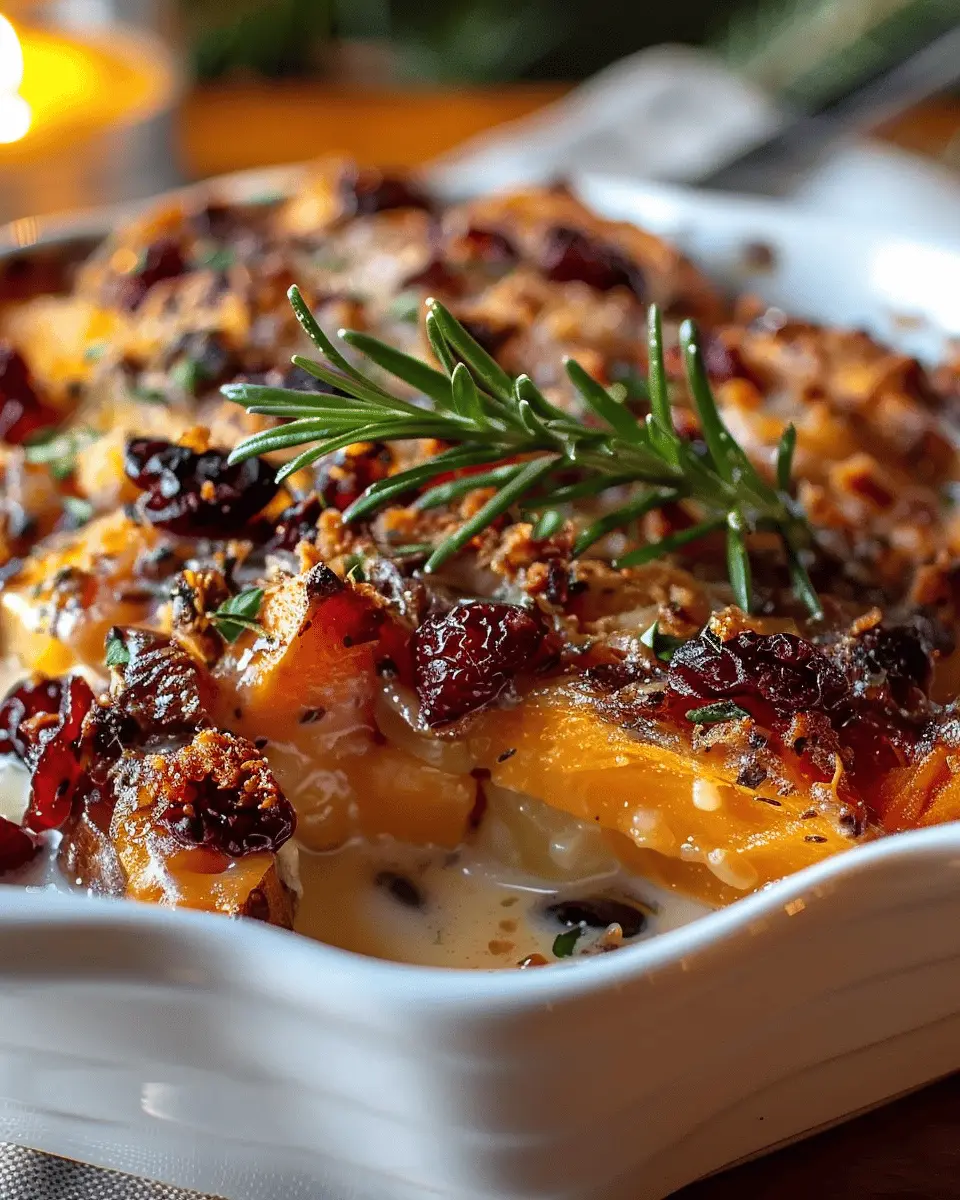 Sweet Potato &amp; Cranberry Gratin: Easy Comfort Food Delight