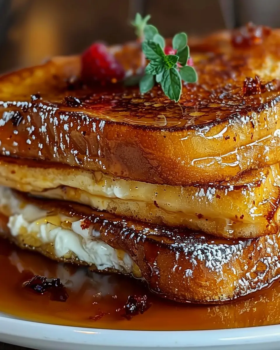 Crème Brûlée French Toast: Indulgent Breakfast with Turkey Bacon