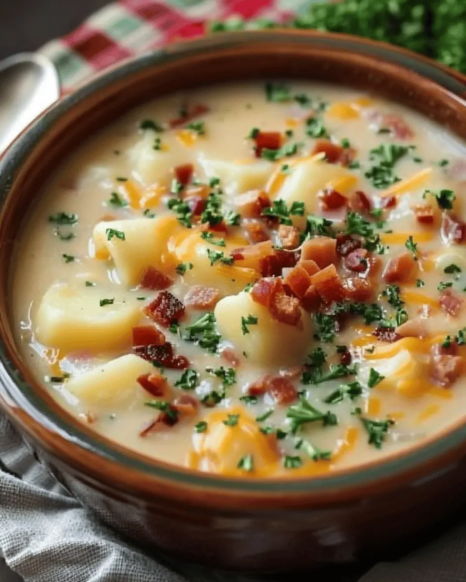 Crock Pot Crack Potato Soup: Indulgent Comfort with Turkey Bacon