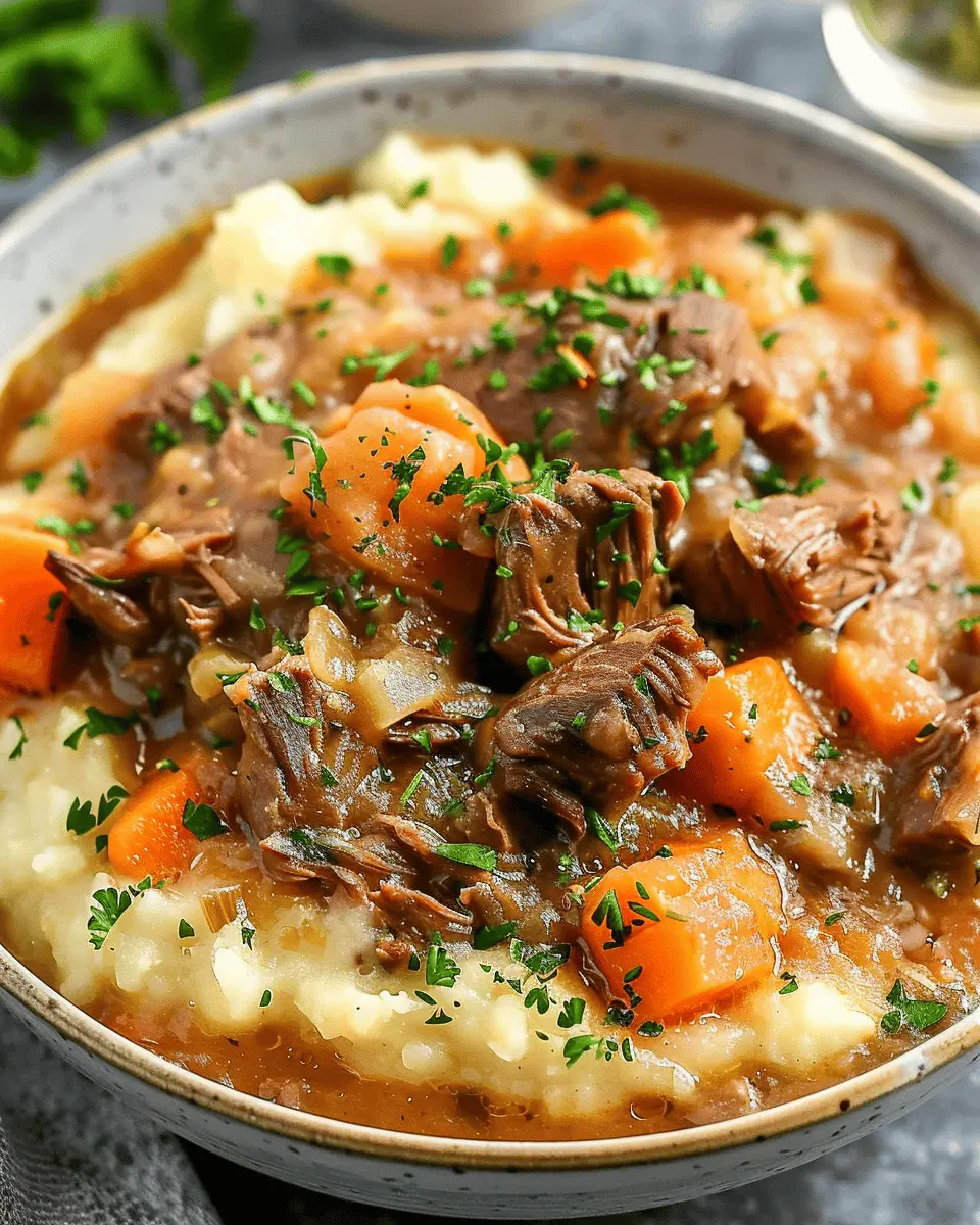 Fall Apple Cider Stew Mash with Turkey Bacon and Chicken Ham