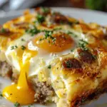 Sausage, Egg, and Cream Cheese Hashbrown