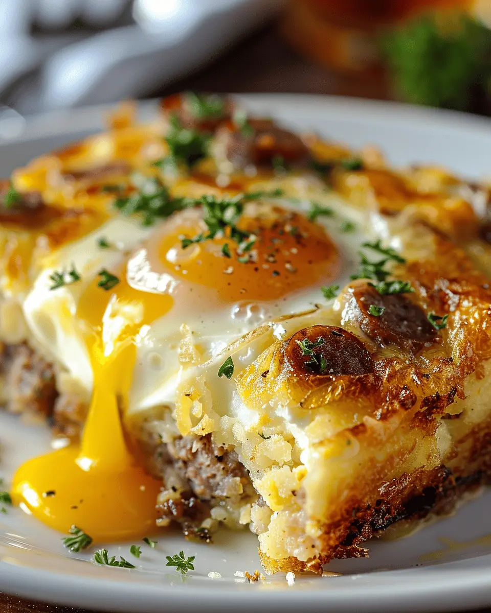 Sausage Egg and Cream Cheese Hashbrown: The Best Comfort Meal
