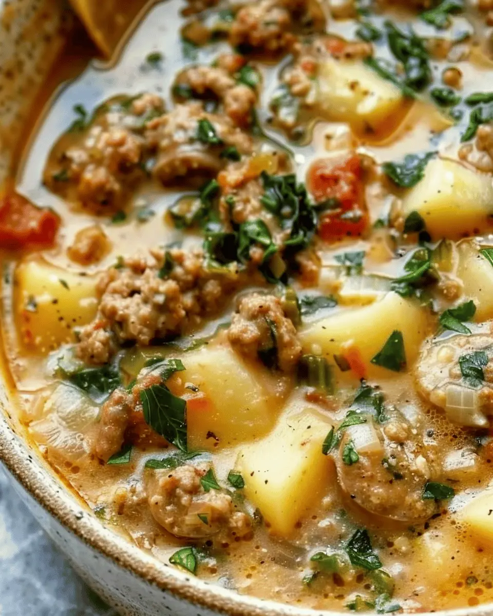 Cozy Italian Sausage and Potato Soup: Easy Comfort Food Delight