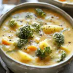Crockpot Potato Broccoli Cheddar Soup