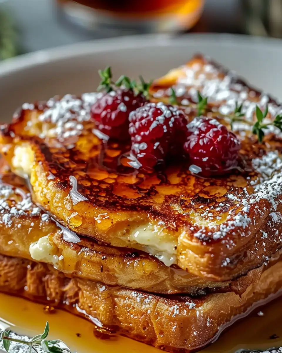 Crème Brûlée French Toast: Indulgent Morning Delight with Turkey Bacon