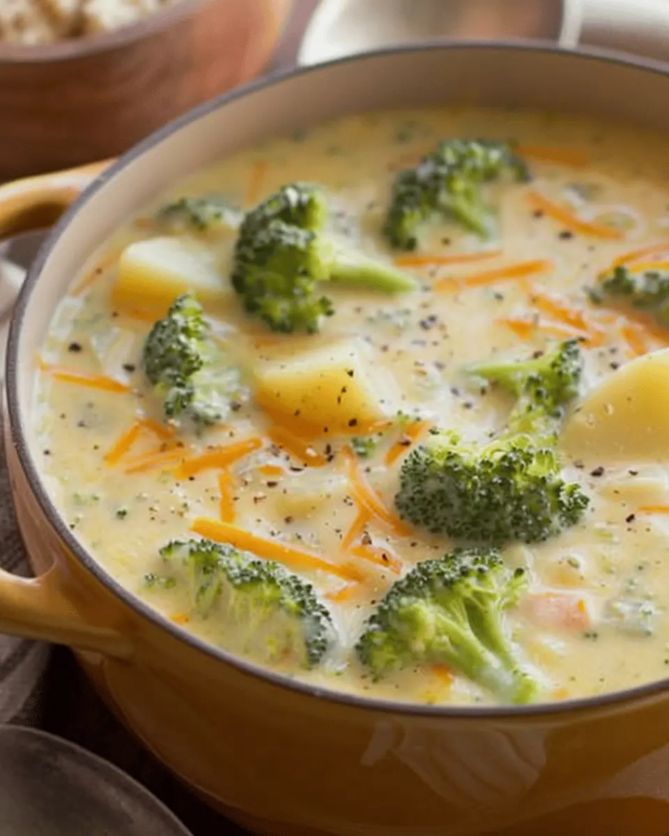 Cheddar Broccoli Potato Soup: Easy Comfort in Every Bowl