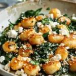 Crispy Gnocchi With Spinach And Feta