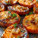 Roasted Sweet Potato Rounds with Honey