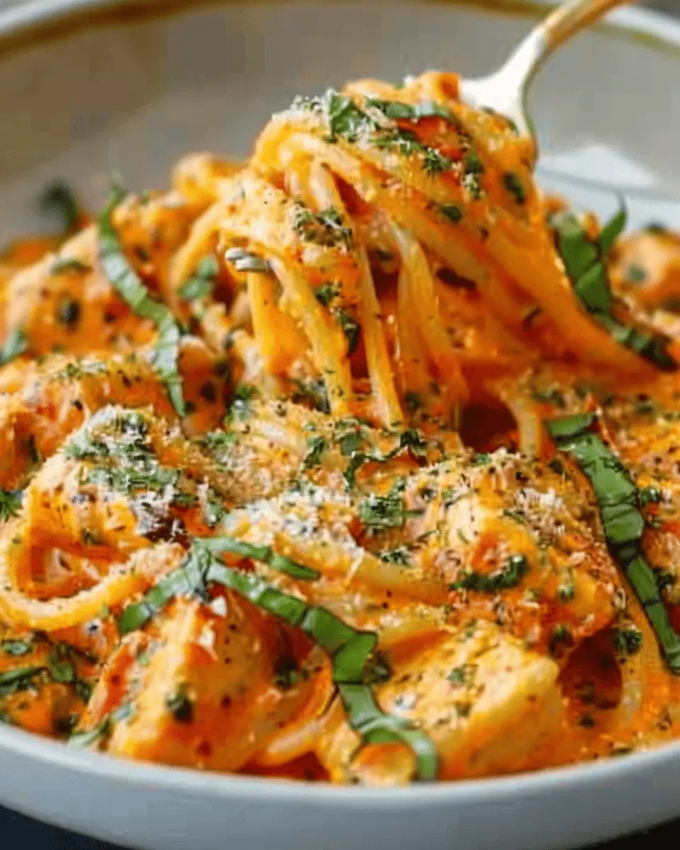 Creamy Tomato Garlic Pasta with Turkey Bacon: A Comforting Delight