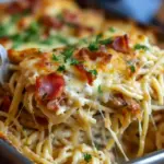 Creamy Southern Spaghetti Bake