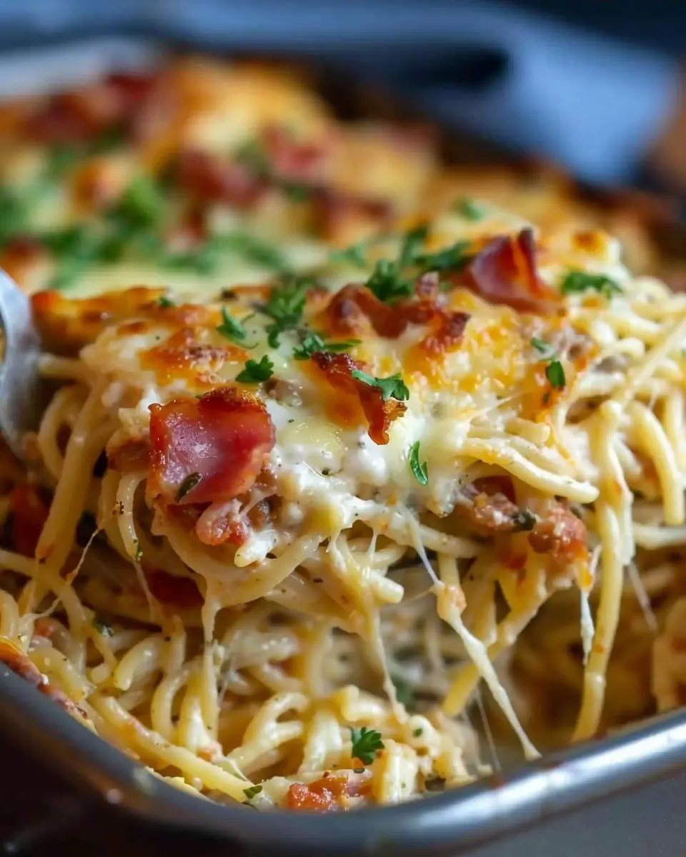 Creamy Southern Spaghetti Bake: A Heavenly Family Delight