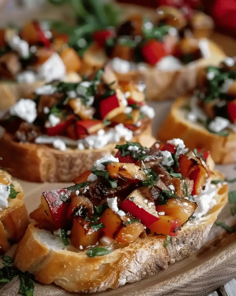 Fall Bruschetta: Easy Turkey Bacon & Chicken Ham Delight