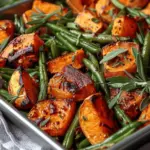 Sweet Potato & Green Bean Tray Bake