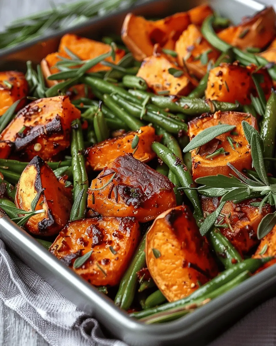Sweet Potato Green Bean Tray Bake: Easy, Healthy Comfort Food