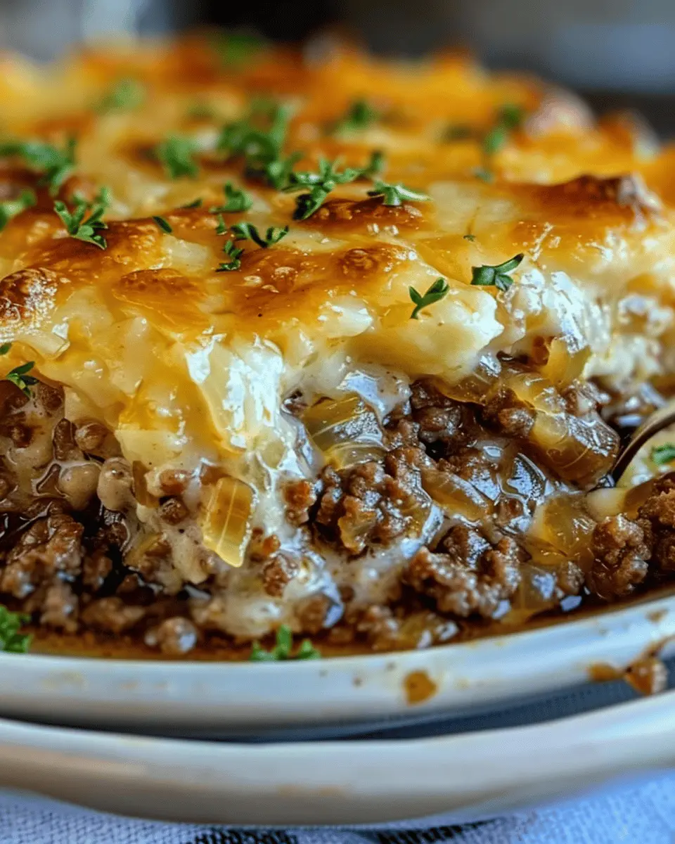 French Onion Ground Beef Skillet: Easy Comfort Food Delight
