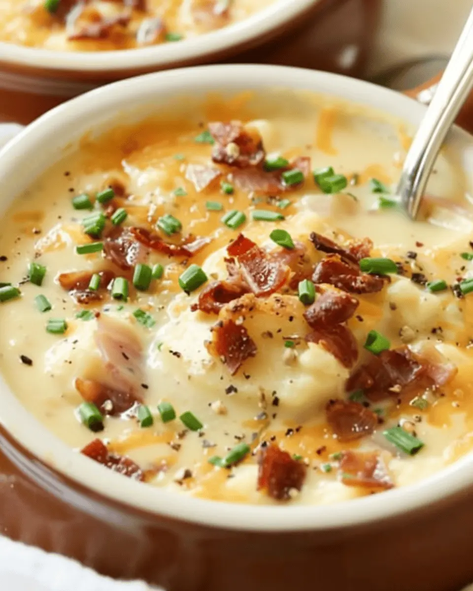 Baked Potato Soup: The Best Creamy Comfort with Turkey Bacon