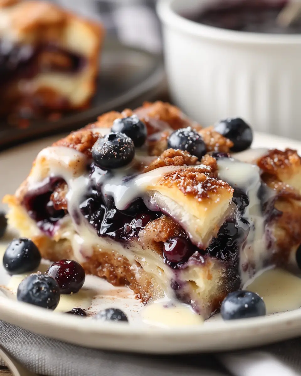Blueberry Cinnamon Roll Casserole: A Cozy Weekend Indulgence