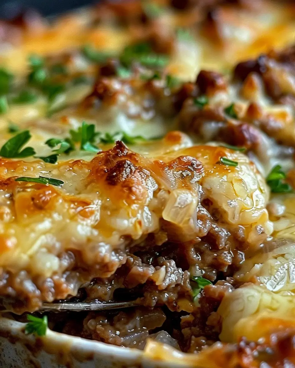 French Onion Ground Beef: A Juicy Twist on Comfort Food