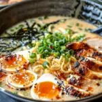 Creamy Garlic Chicken Ramen