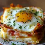 Baked Eggs Napoleon