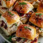 Thanksgiving Leftover Turkey Cranberry Sliders