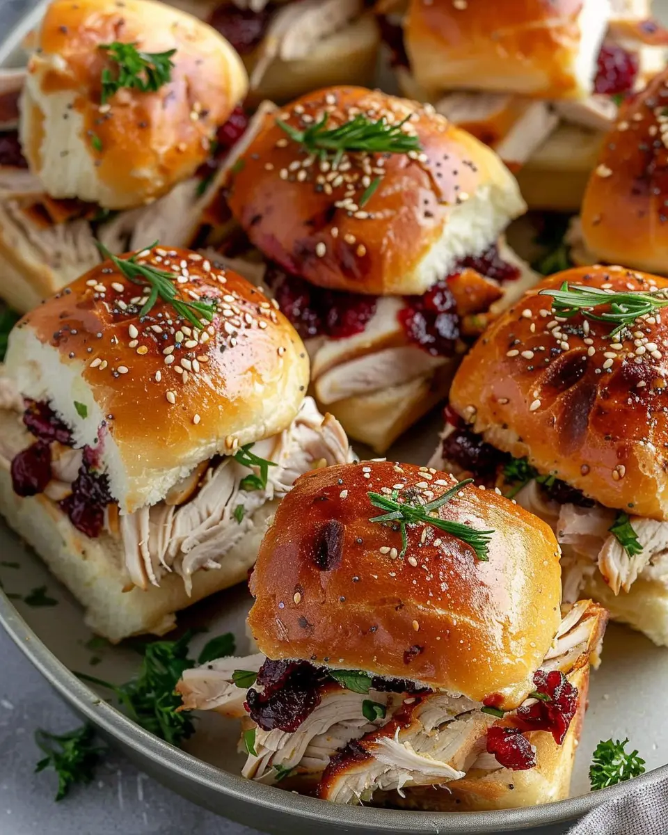 Thanksgiving Leftover Turkey Cranberry Sliders: Easy &amp; Delicious