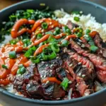 Korean BBQ Steak Rice Bowls