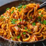 Sticky Garlic Chicken Noodles