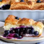 Blueberry Cream Cheese Croissant Casserole