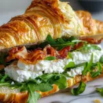 Goat Cheese Croissant Sandwich