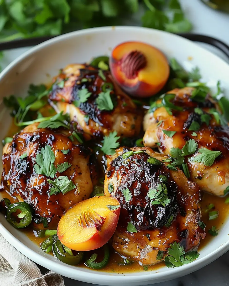 Jalapeno Peach Chicken: Easy Recipe for a Juicy Dinner Delight
