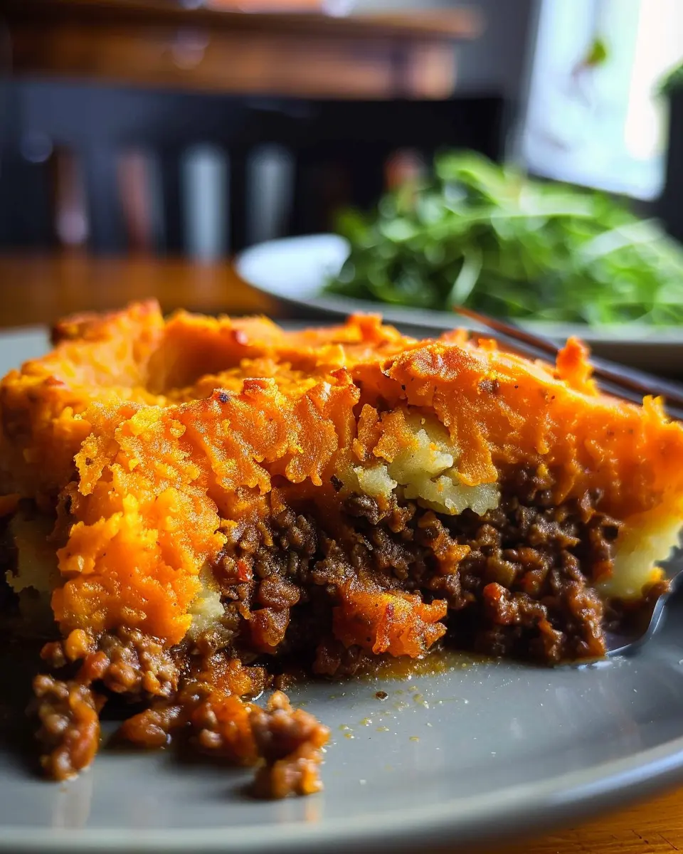 Amazing Paleo Sweet Potato Shepherd’s Pie with Turkey Bacon Twist