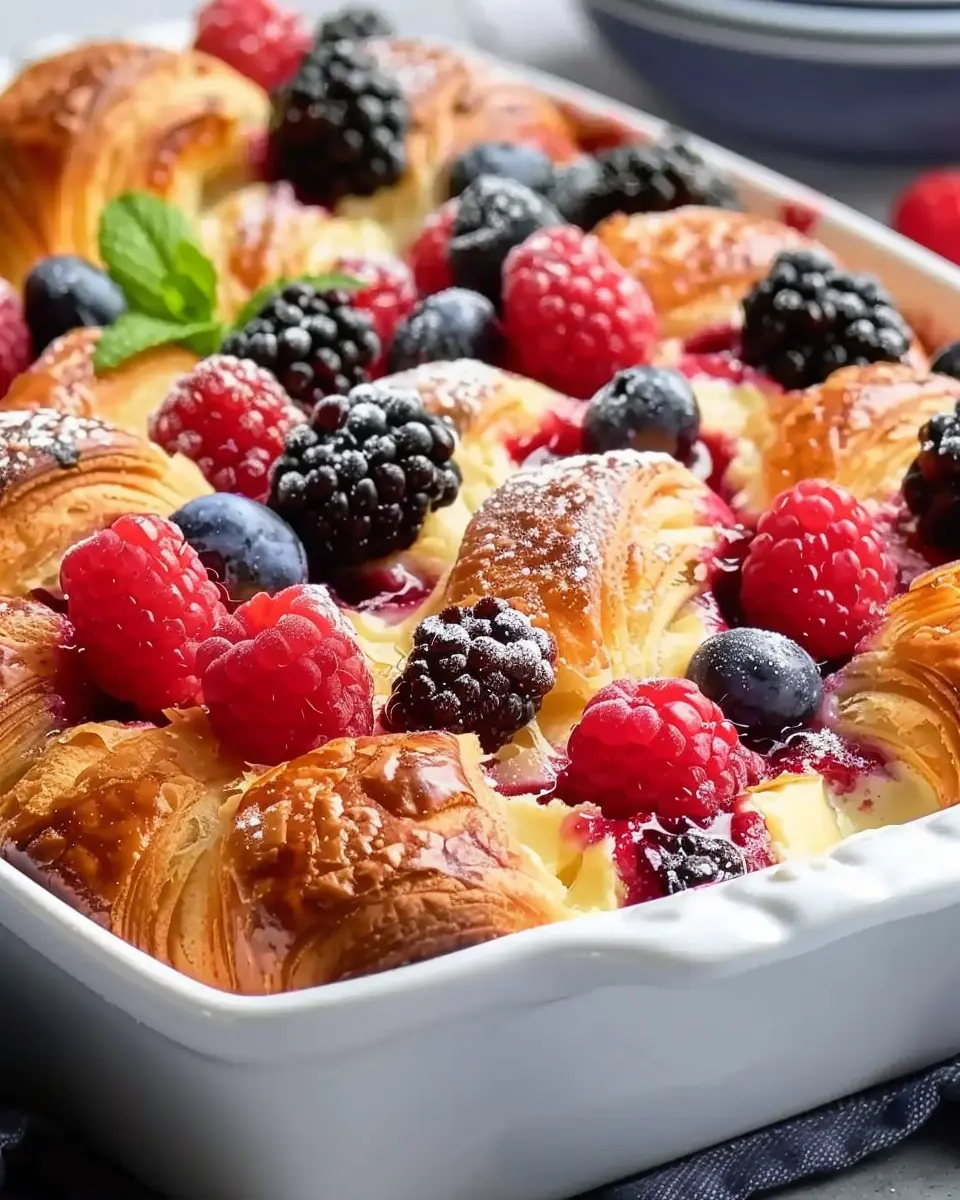 Berry Croissant Breakfast Bake: Easy, Indulgent Family Delight