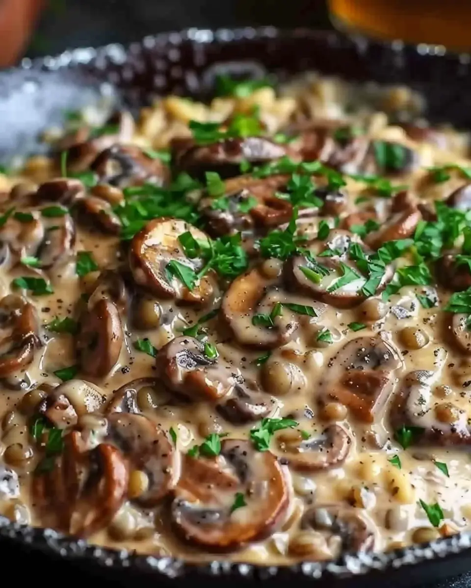 Creamy Vegan Lentil Mushroom Stroganoff: A Cozy Comfort Dish