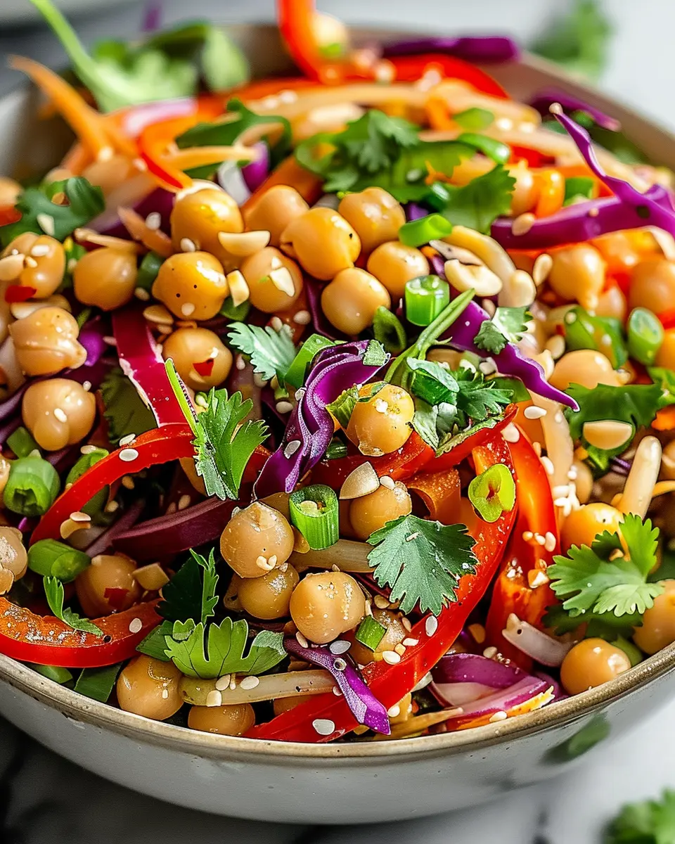 Crunchy Thai Chickpea Salad: A Fresh, Guilt-Free Delight