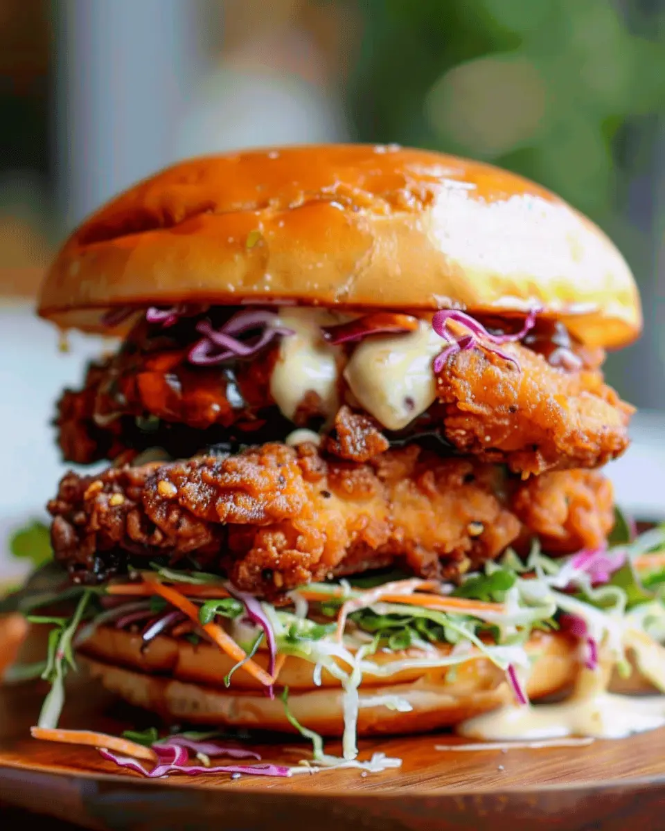 Japanese Fried Chicken Sandwich: Juicy Comfort with Turkey Bacon