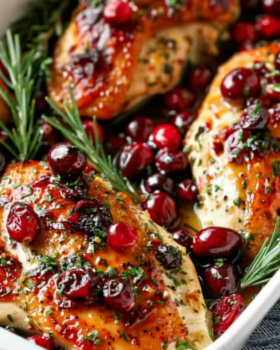 Honey Cranberry Chicken Bake: Easy and Irresistibly Juicy Delight