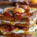 Bourbon Maple Bacon Stuffed Toast