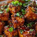 Crispy honey garlic tofu recipe