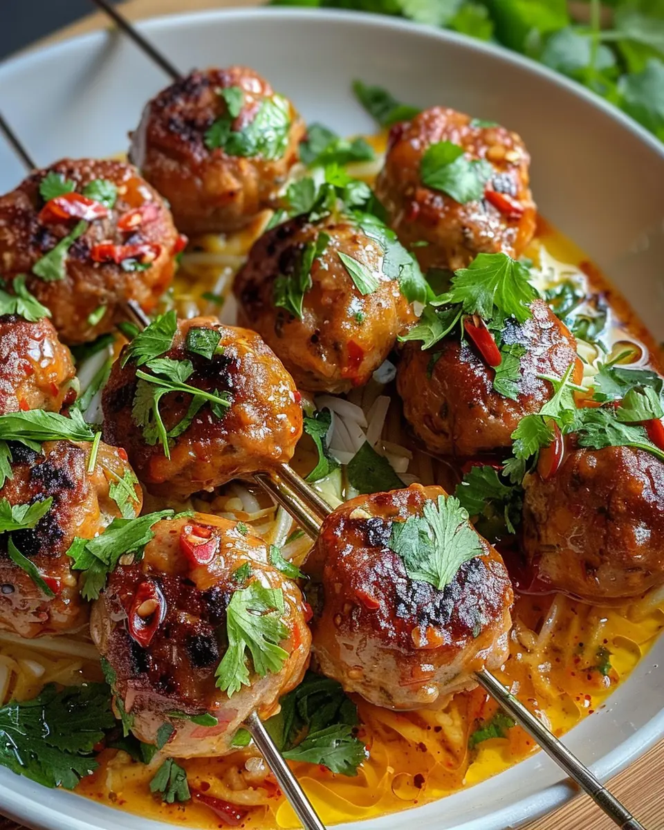 Thai chicken meatballs: Easy, Flavor-Packed Comfort Food Delight