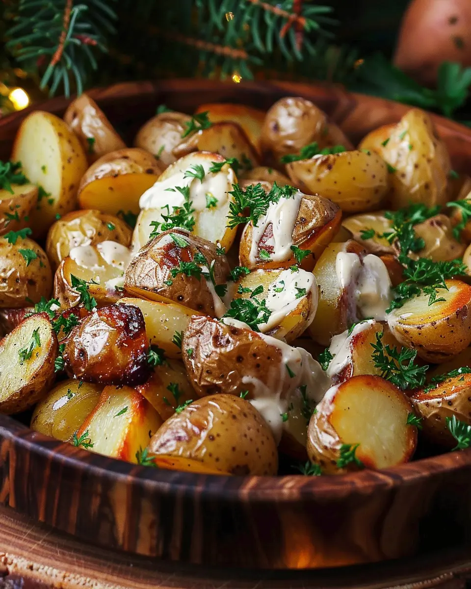 Creamy Mustard Roasted Potatoes: A Luxuriously Easy Side Dish