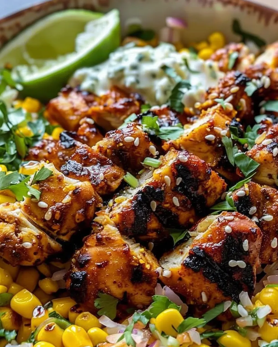 Tasty Street Corn Chicken Bowl: Easy Comfort Food Delight