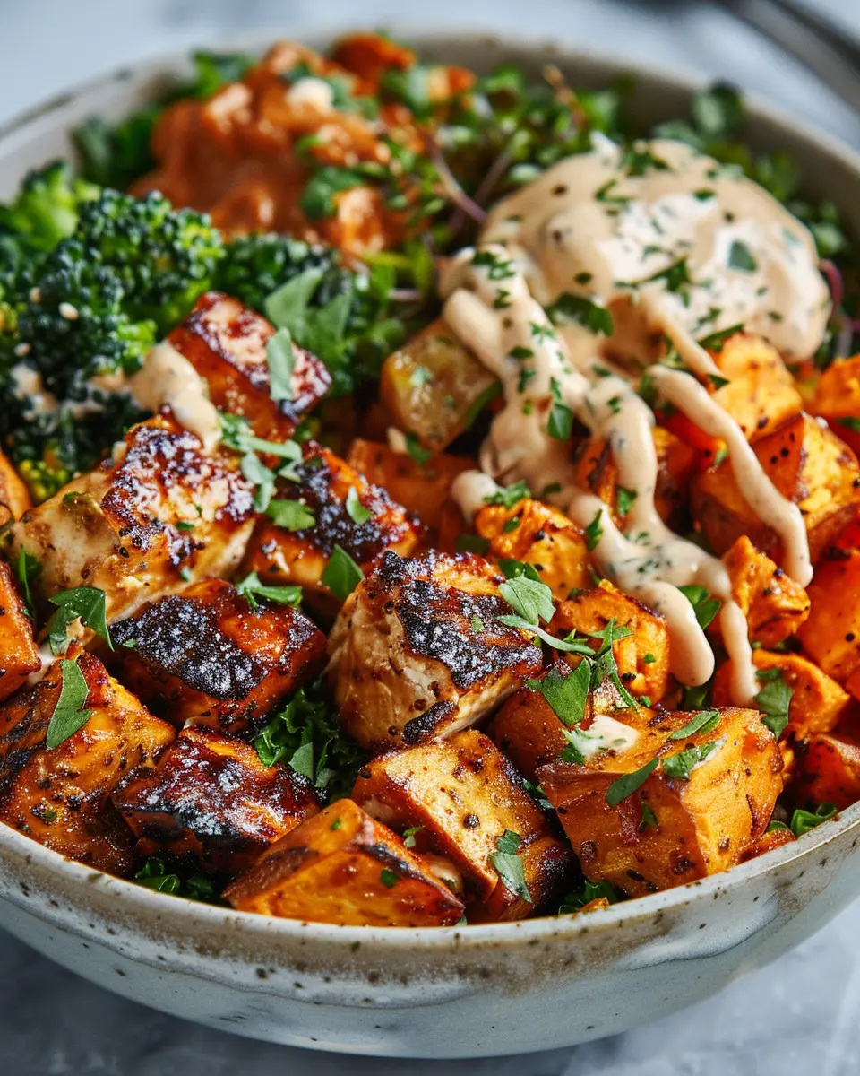 Chicken and Sweet Potato Bowls: Easy and Flavorful Weeknight Delight