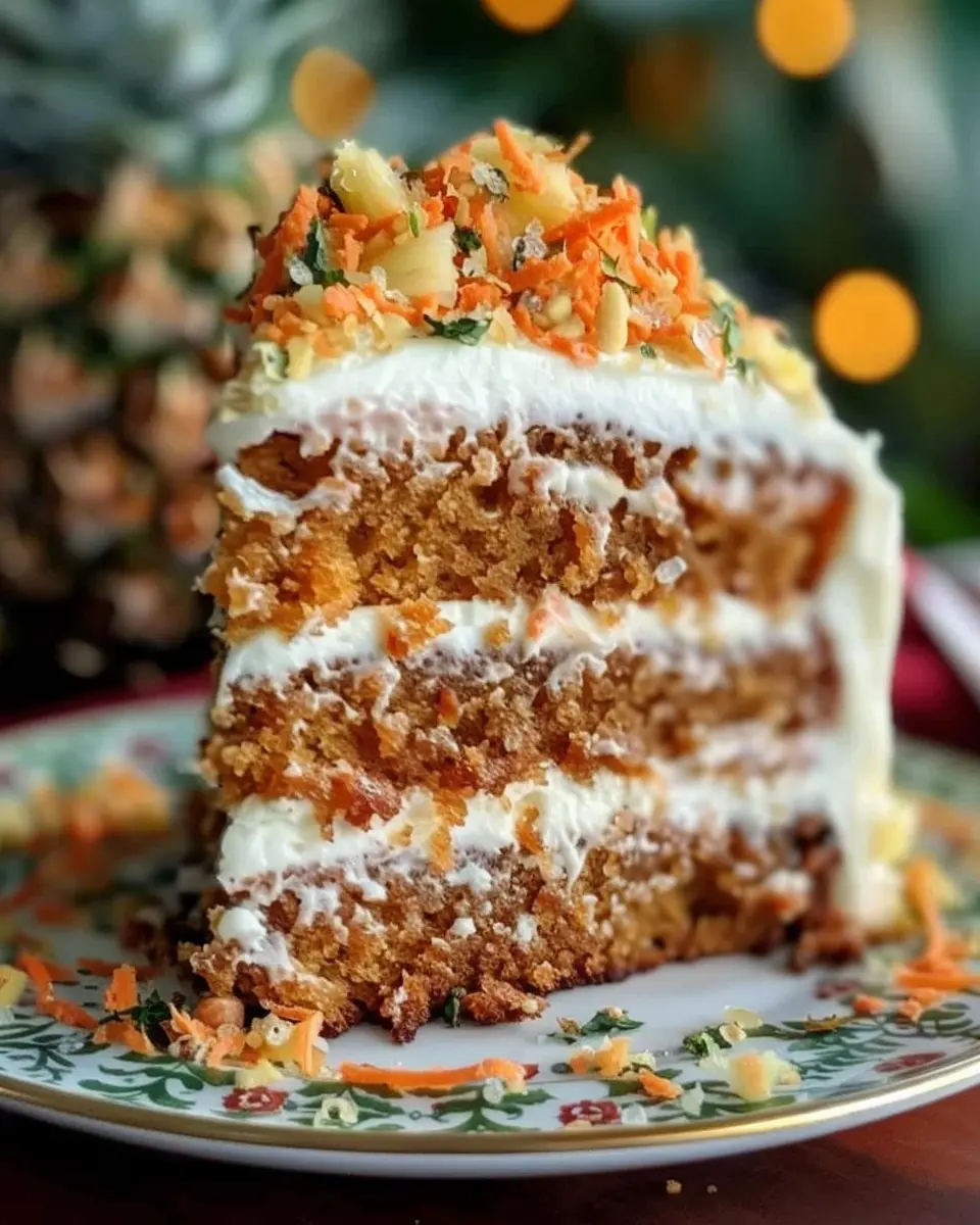 Christmas Hawaiian Carrot Pineapple Cake: The Best Holiday Treat