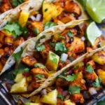 One Pan Chicken & Pineapple Tacos