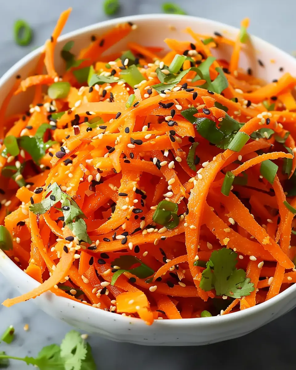 Asian raw carrot salad: The best fresh crunch for your meals