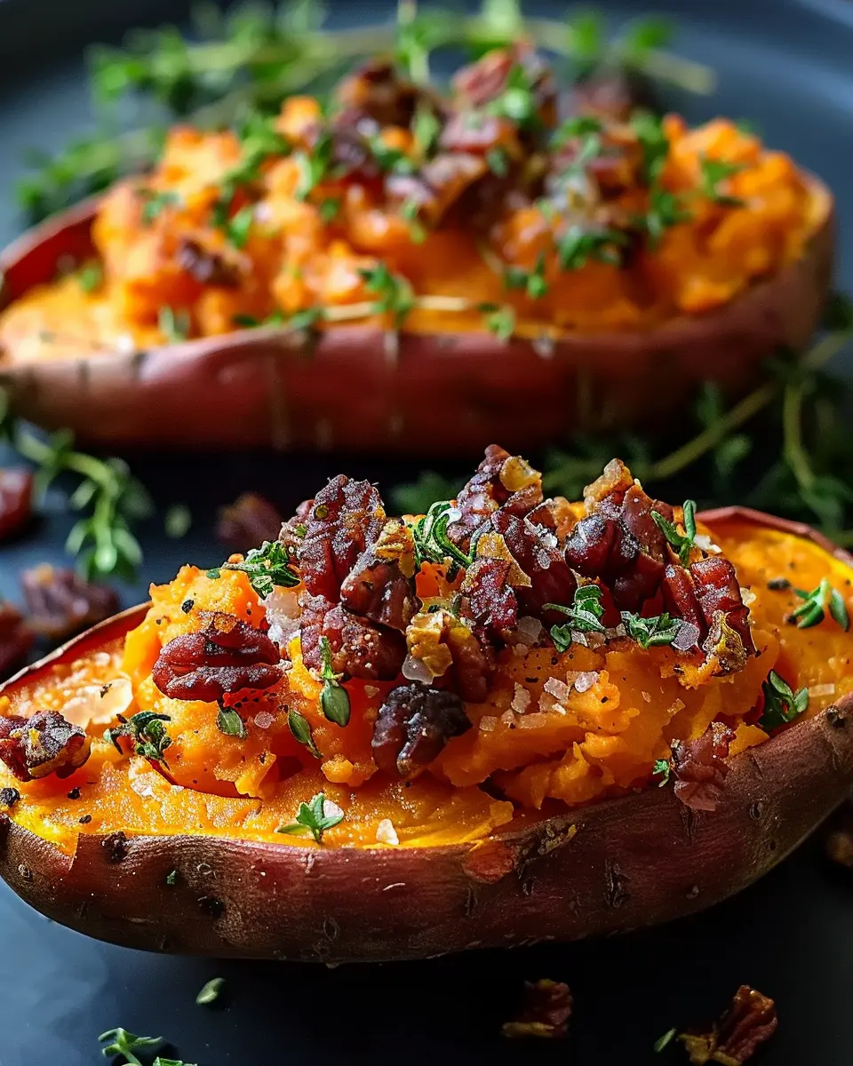 Baked Sweet Potatoes Recipe: Easy Comfort Food with Turkey Bacon