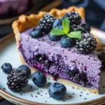 No-Bake Blueberry Chia Seed Pie