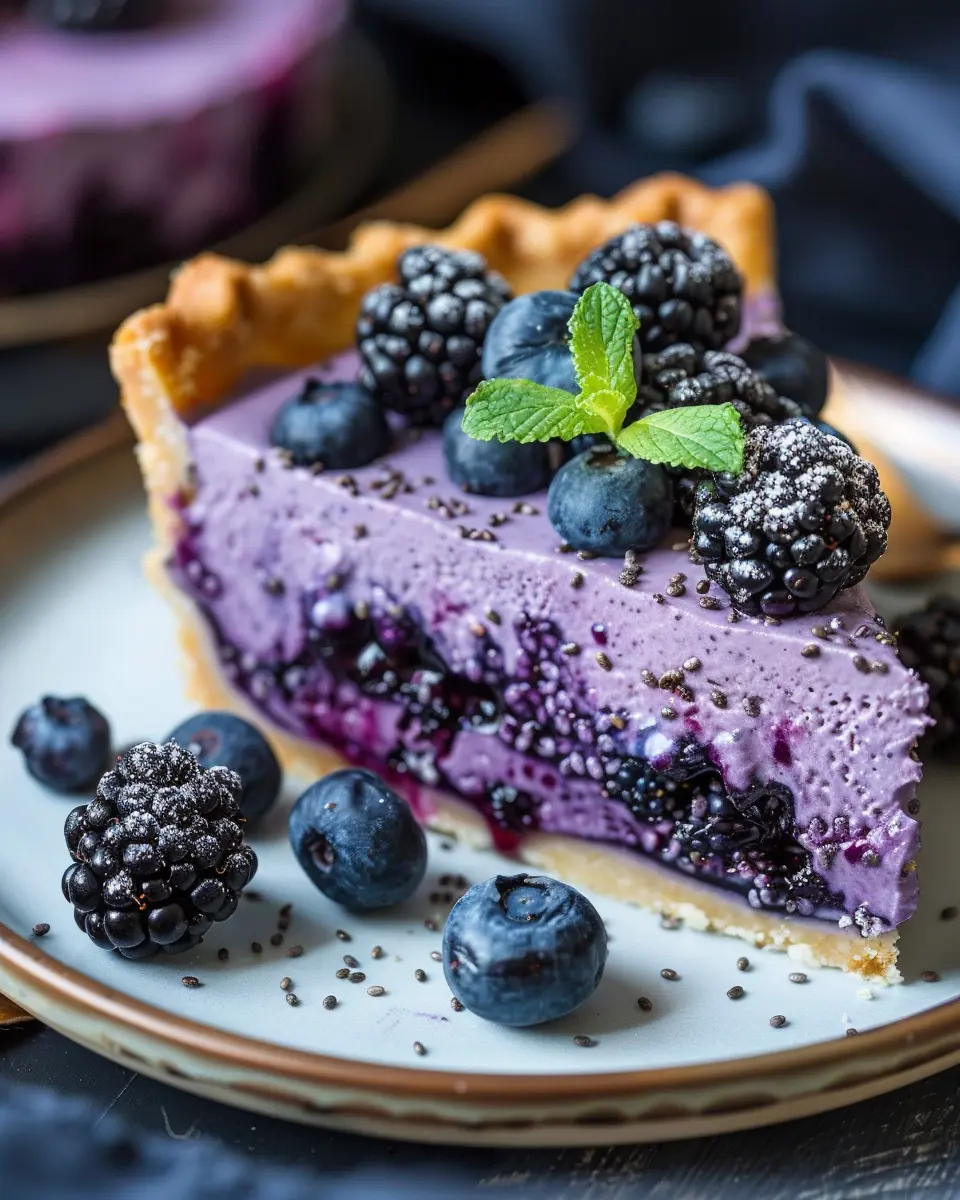 No-Bake Blueberry Chia Seed Pie: Easy, Healthy Delight for All