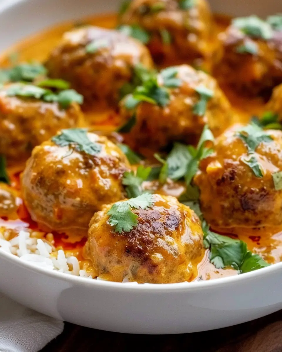 Creamy Coconut Curry Meatballs: Indulgent Comfort in Every Bite